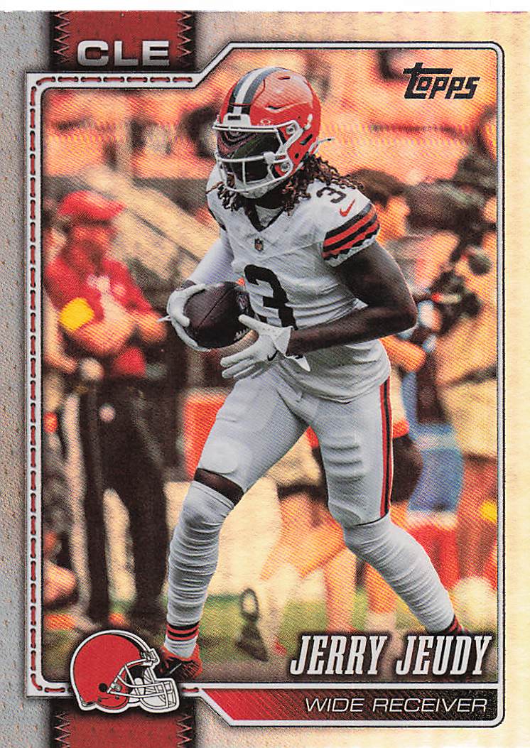2026 Topps Flagship Football Rainbow Foil Jerry Jeudy #48