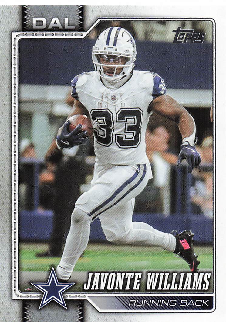 2026 Topps Flagship Football Javonte Williams #51