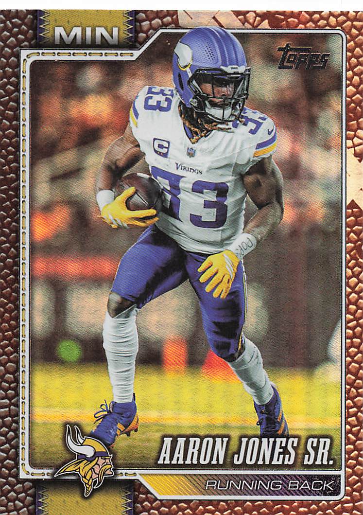 2026 Topps Flagship Football Football Leather Foil Aaron Jones #240