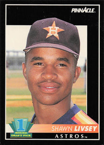 1992 Pinnacle Baseball Shawn Livsey #545 RC