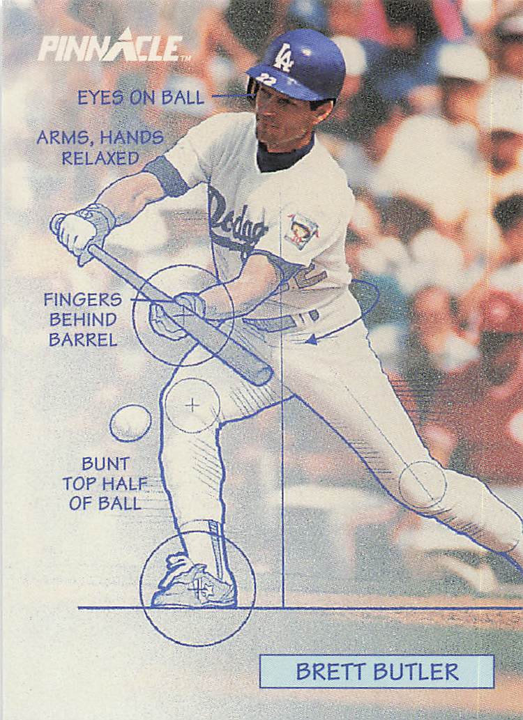 1992 Pinnacle Baseball Brett Butler #619
