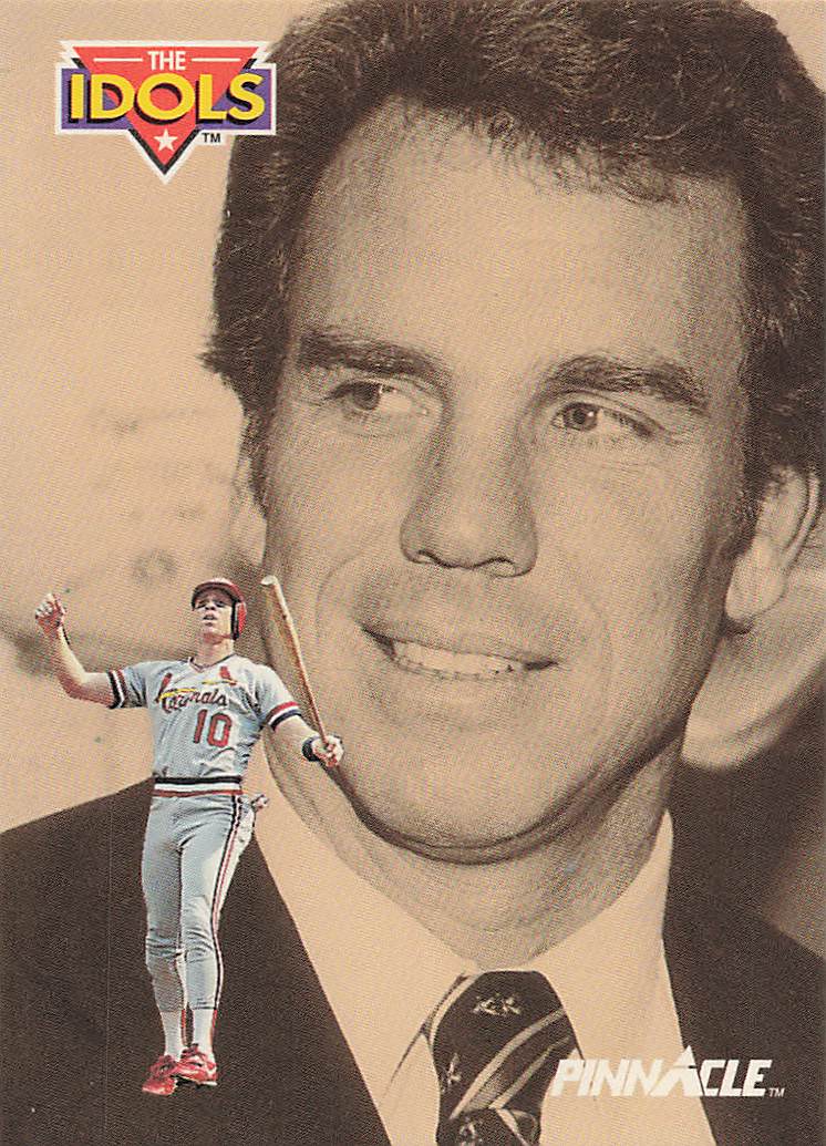 1992 Pinnacle Baseball Rex Hudler / Roger Staubach IDOL #589