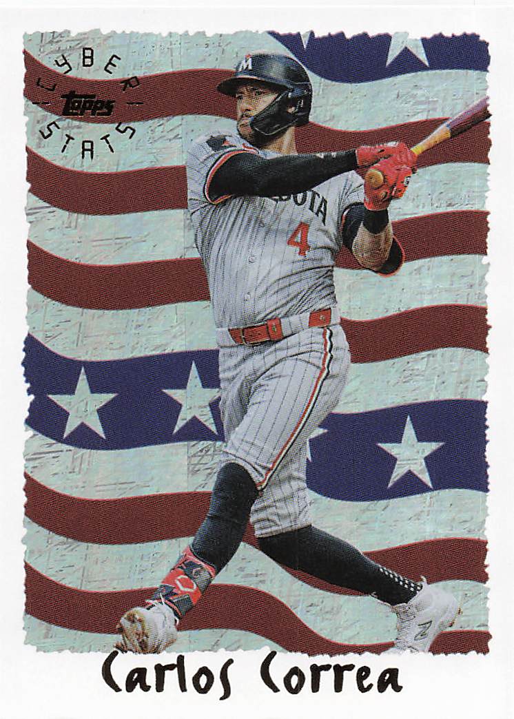 2025 Topps Archives Baseball 1995 Topps Cyberstats Carlos Correa #95C-22