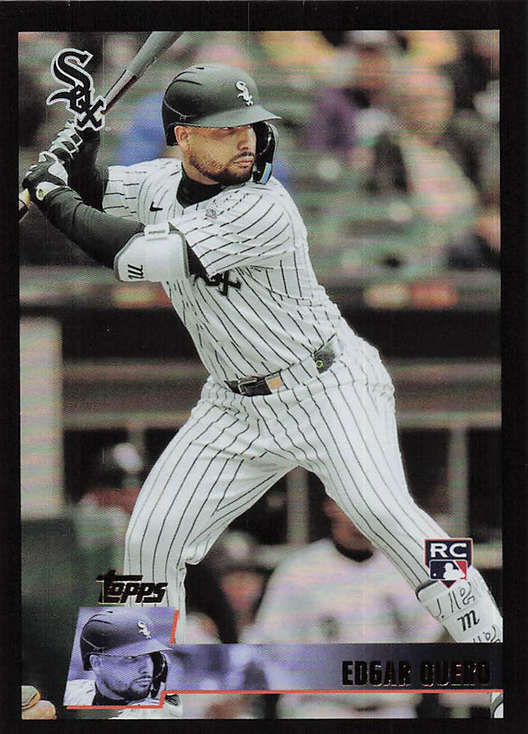 2025 Topps Archives Baseball Black Foilboard Edgar Quero #111 RC