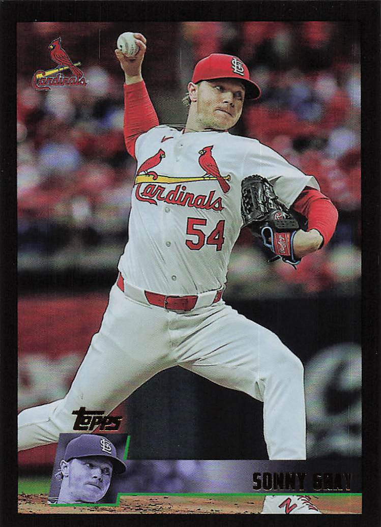 2025 Topps Archives Baseball Black Foilboard Sonny Gray #166