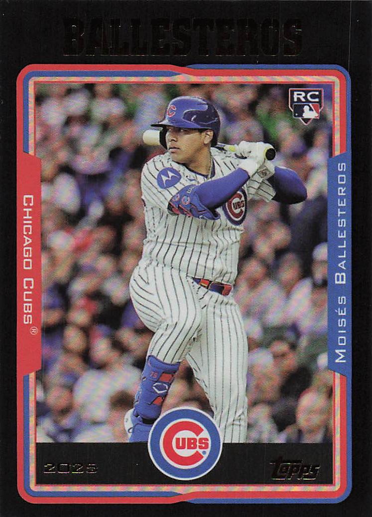 2025 Topps Archives Baseball Black Foilboard Moisés Ballesteros #206 RC