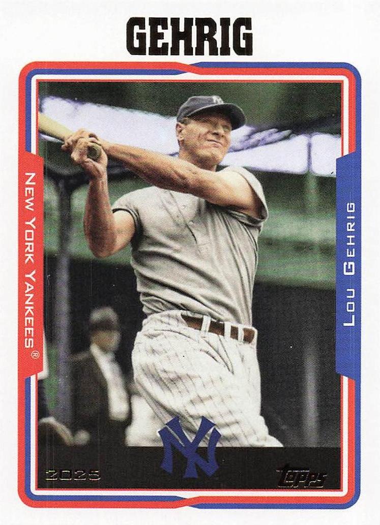 2025 Topps Archives Baseball Lou Gehrig #226