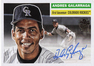 2025 Topps Archives 1956 Fan Favorites Autographs Andres Galarraga #56FFA-AGA