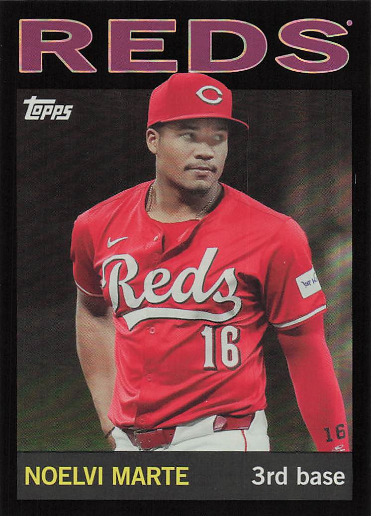 2025 Topps Archives Baseball Black Foilboard Noelvi Marte #46