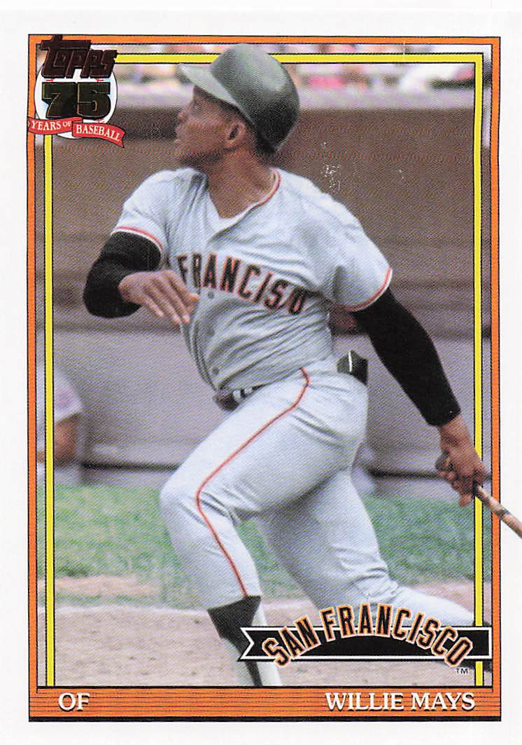 2026 Topps Baseball 1991 Topps Baseball Willie Mays #91B2-17