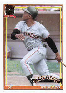 2026 Topps Baseball 1991 Topps Baseball Willie Mays #91B2-17
