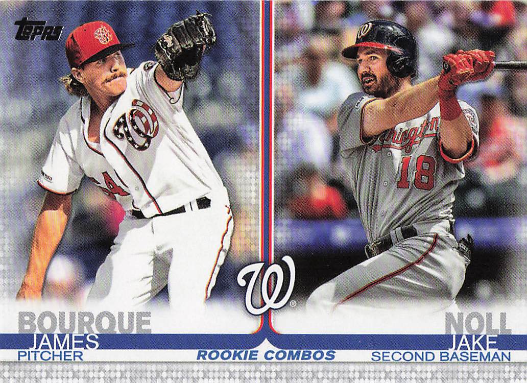 2019 Topps Update Baseball James Bourque / Jake Noll RCOM, #US210 RC