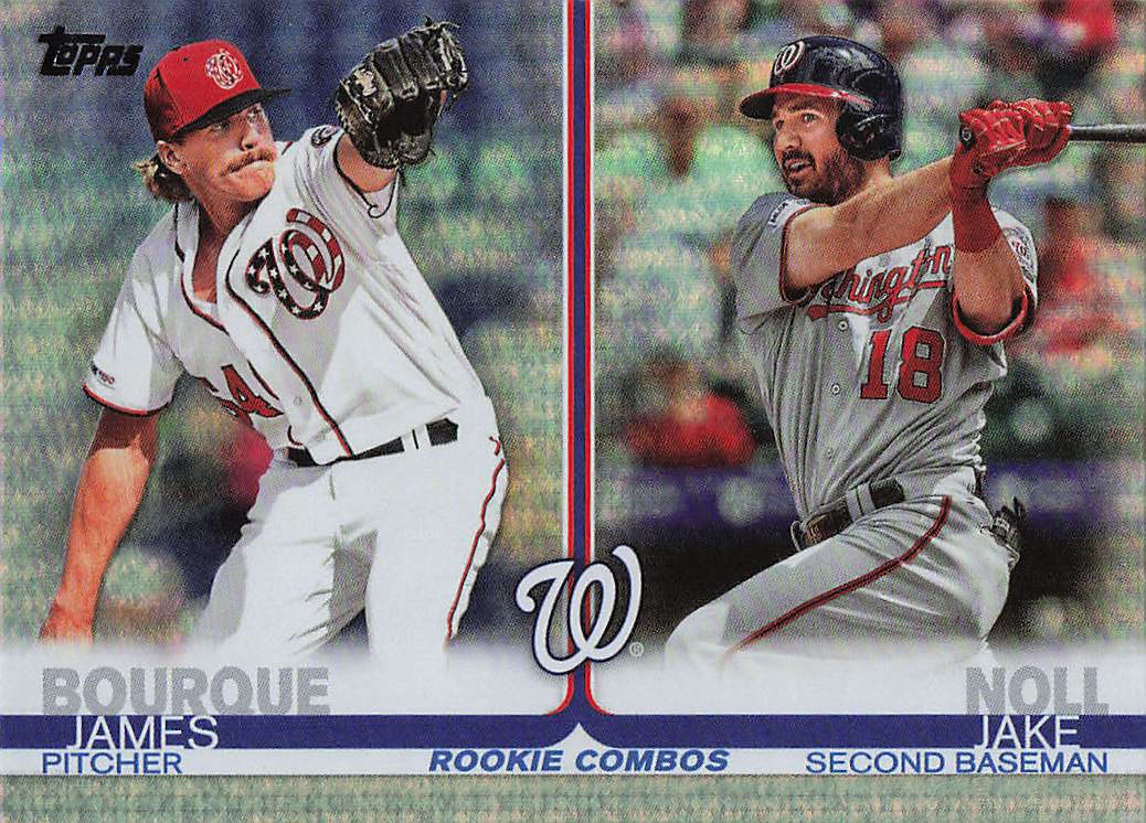 2019 Topps Update Baseball Rainbow Foil Jake Noll/James Bourque #US210 RC