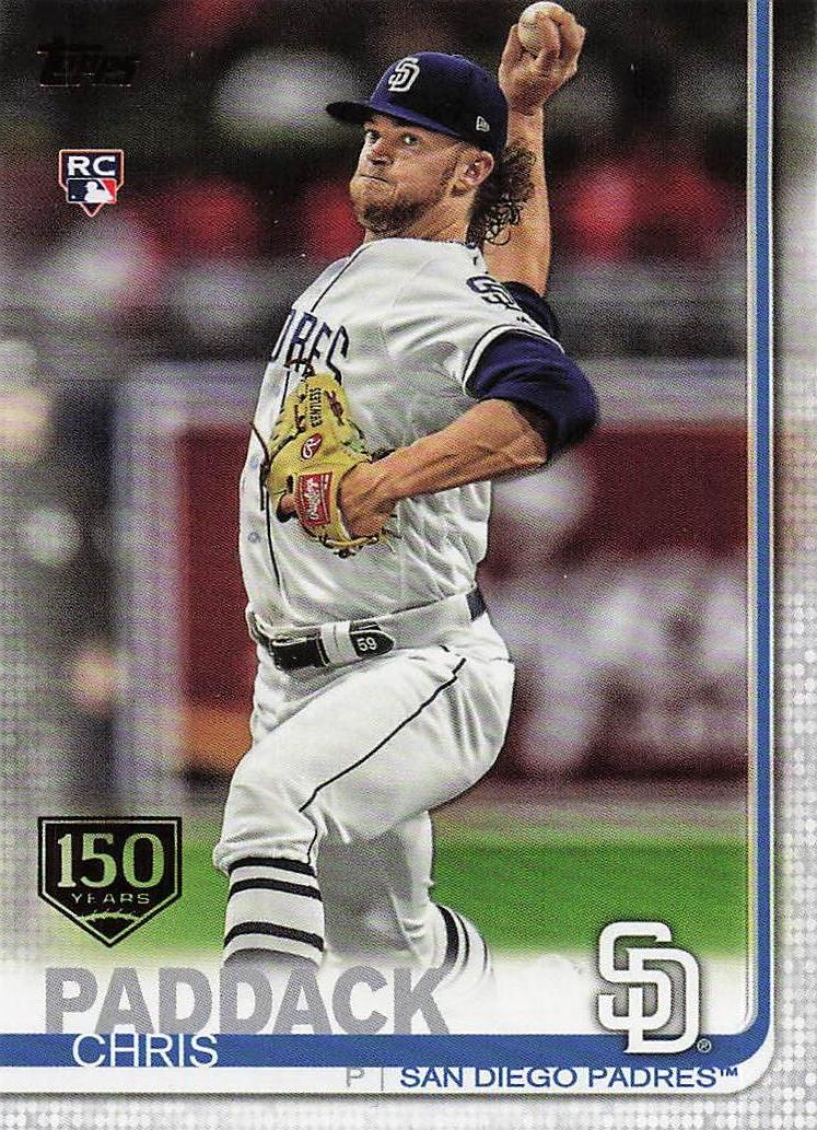 2019 Topps Update Baseball 150th Anniversary Chris Paddack #US263