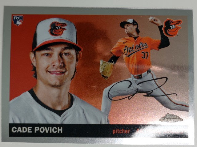 2025 Topps Chrome Platinum Baseball Cade Povich #319 RC