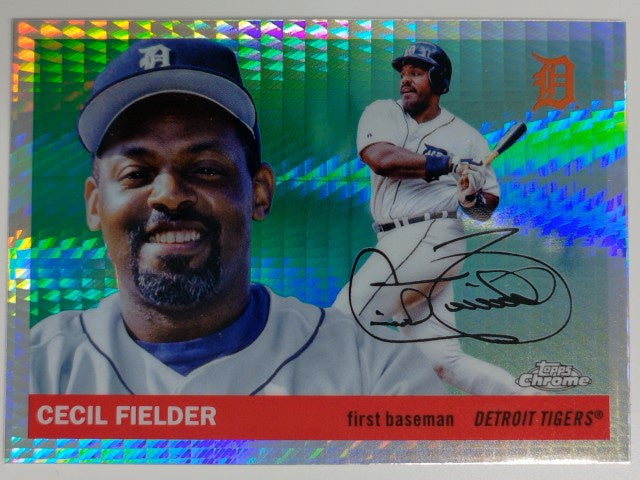 2025 Topps Chrome Platinum Baseball Prism Refractor Cecil Fielder #440