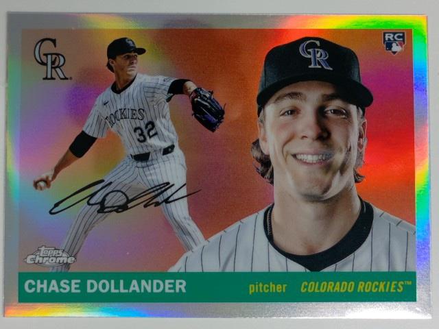 2025 Topps Chrome Platinum Baseball Refractor Chase Dollander #288 RC
