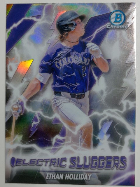 2026 Bowman Baseball Electric Sluggers Ethan Holliday #ES-13