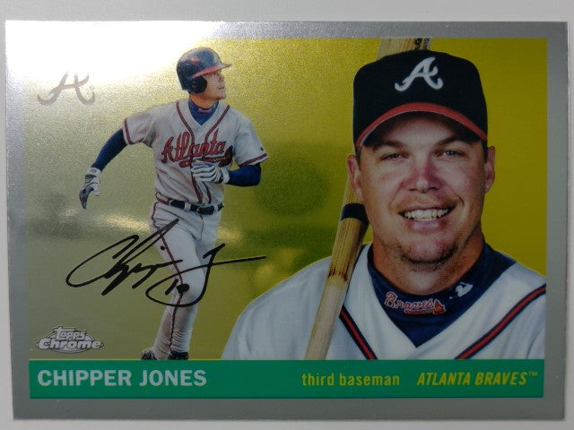 2025 Topps Chrome Platinum Anniversary Baseball Chipper Jones #374