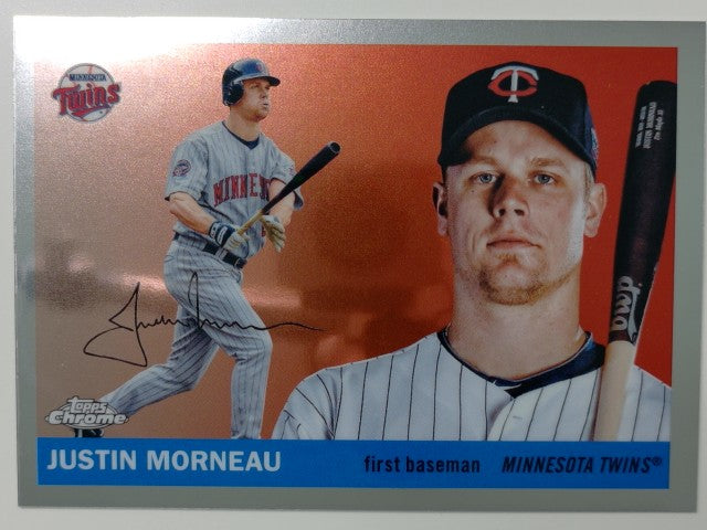 2025 Topps Chrome Platinum Anniversary Baseball Justin Morneau #375