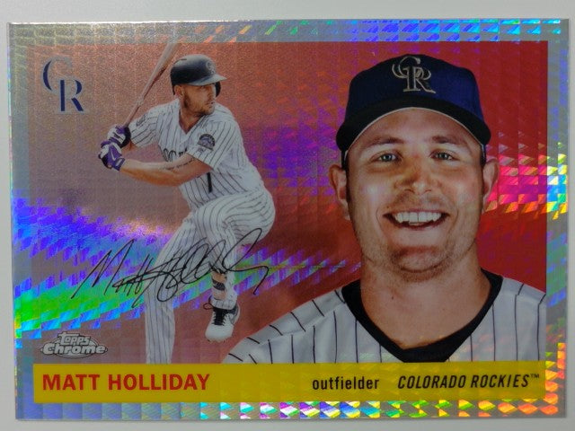 2025 Topps Chrome Platinum Baseball Prism Refractor Matt Holliday #472