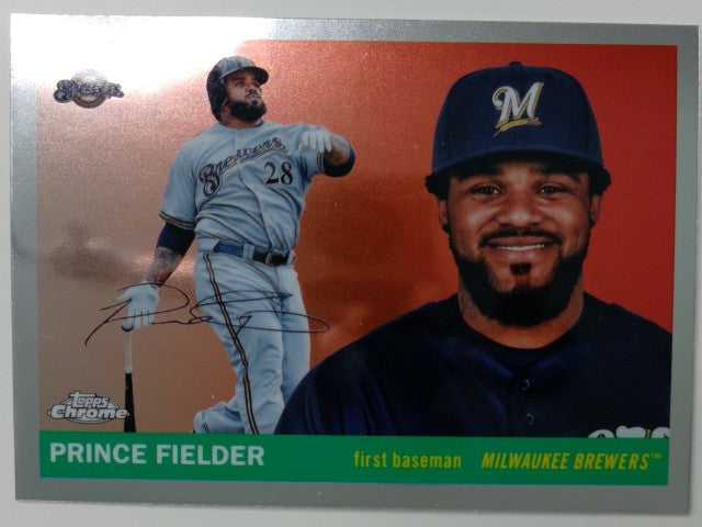 2025 Topps Chrome Platinum Baseball Prince Fielder #417