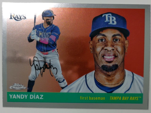 2025 Topps Chrome Platinum Anniversary Baseball Yandy Díaz #180