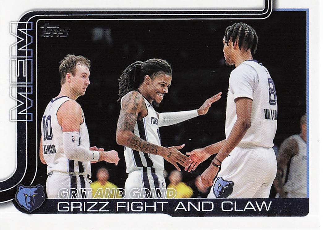 2025-26 Topps Basketball Grit and Grind: Grizz Fight and Claw #298