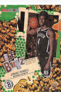 2025-26 Hoops Basketball The Buzz Green Hoops Drake Powell #TB-22