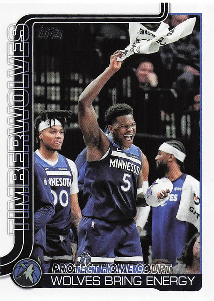 2025-26 Topps Basketball Protect Home Court: Wolves Bring Energy #287
