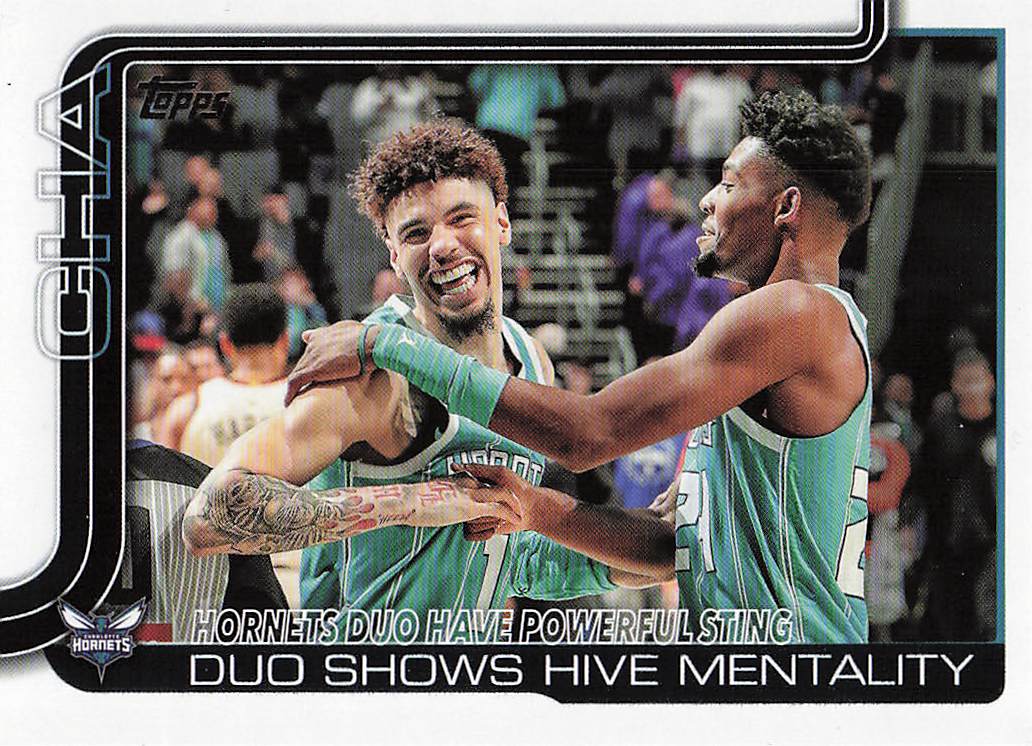 2025-26 Topps Hornets Duo Have Powerful Sting: Duo Shows Hive Mentality #283