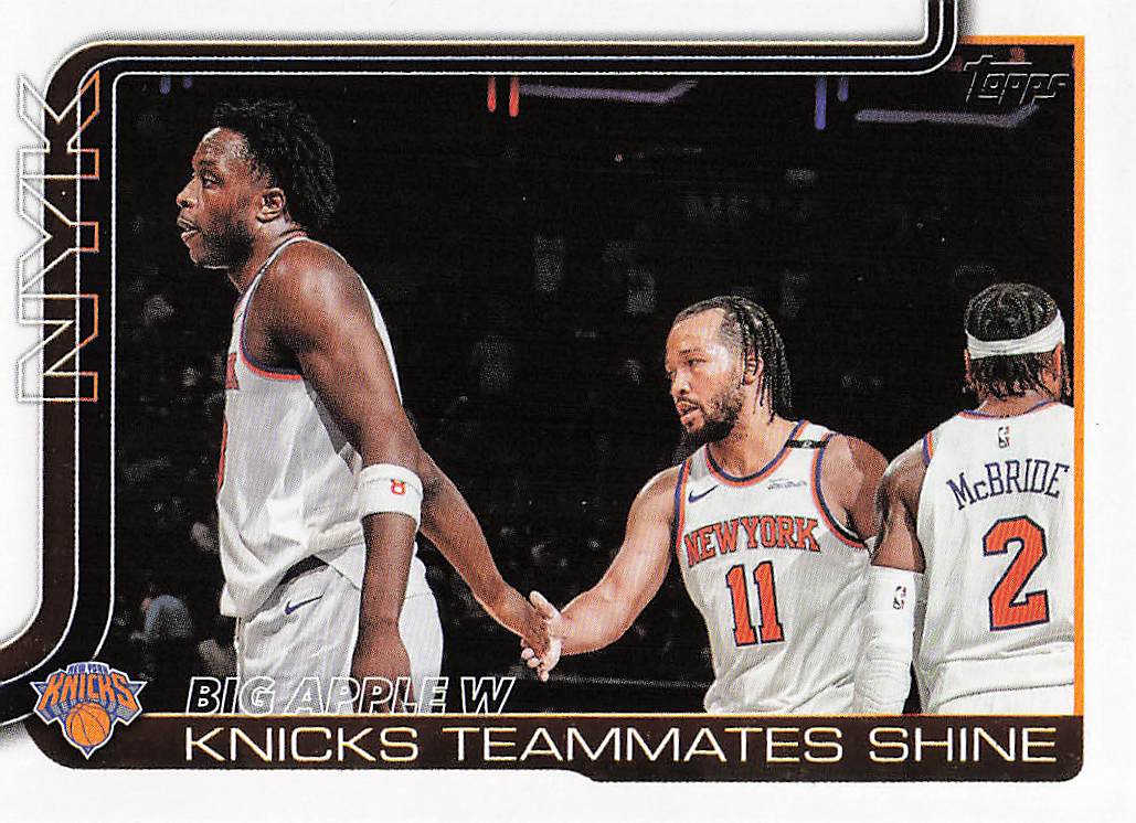 2025-26 Topps Basketball Big Apple W: Knicks Teammates Shine #274