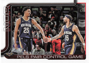 2025-26 Topps Basketball Won't Bow Down: Pels Pair Control Game #299