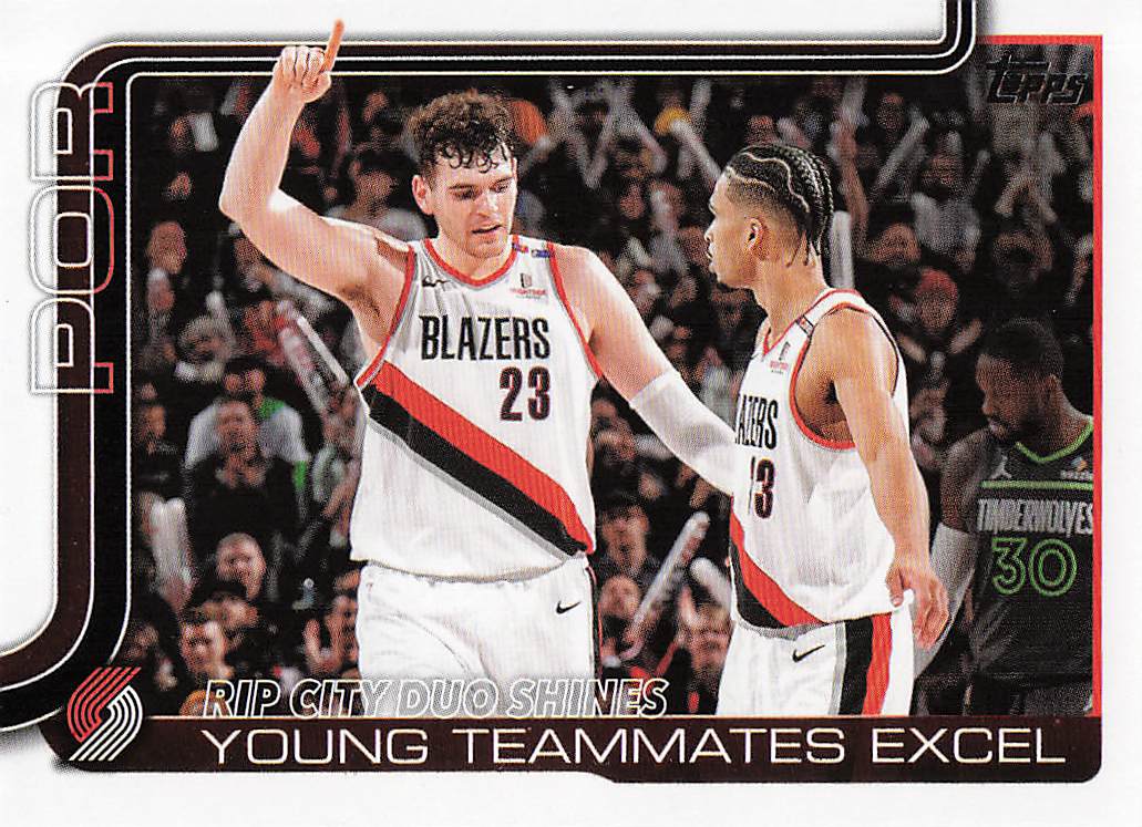 2025-26 Topps Basketball Rip City Duo Shines: Young Teammates Excel #289