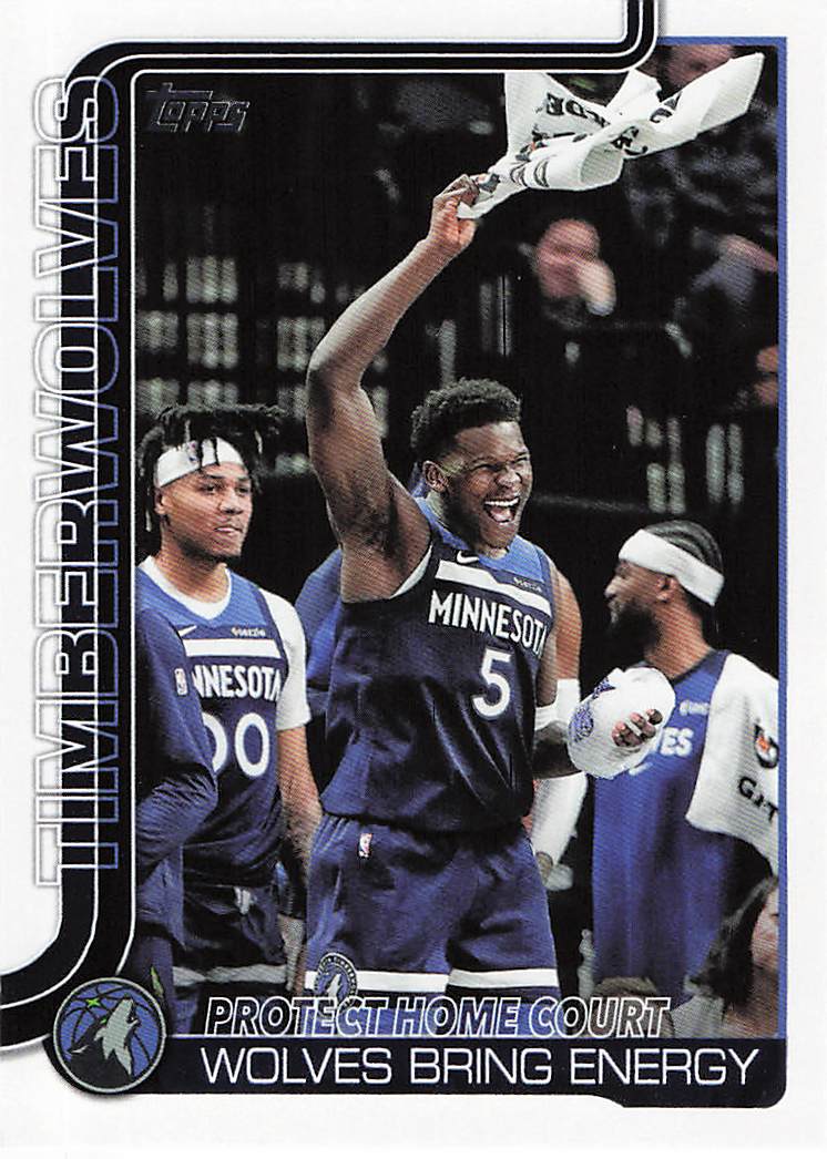 2025-26 Topps Basketball Protect Home Court: Wolves Bring Energy #287