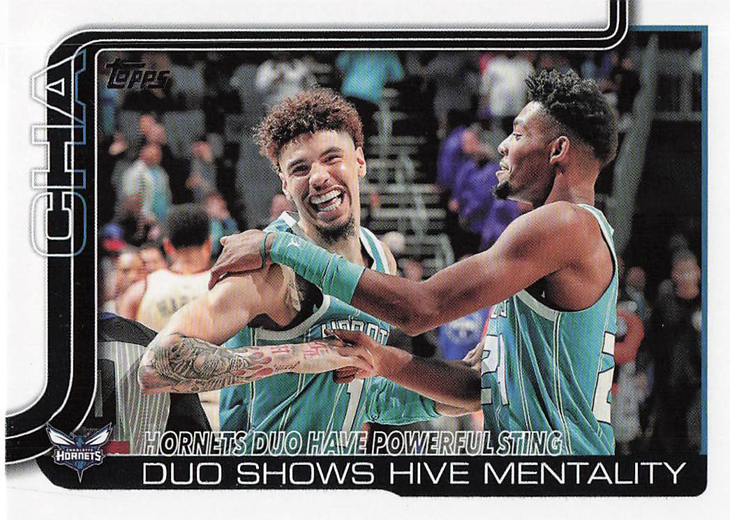 2025-26 Topps Hornets Duo Have Powerful Sting: Duo Shows Hive Mentality #283