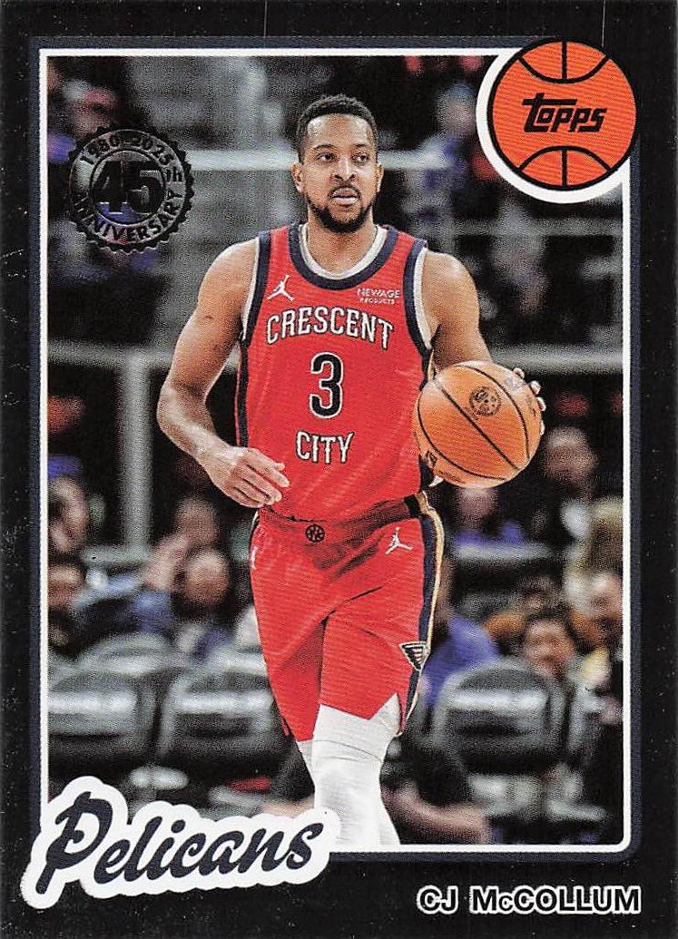 2025-26 Topps Basketball 1980-81 Topps Basketball CJ McCollum #80BK-40
