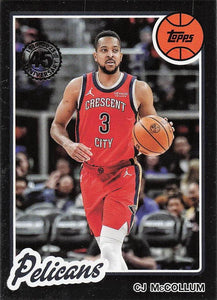 2025-26 Topps Basketball 1980-81 Topps Basketball CJ McCollum #80BK-40