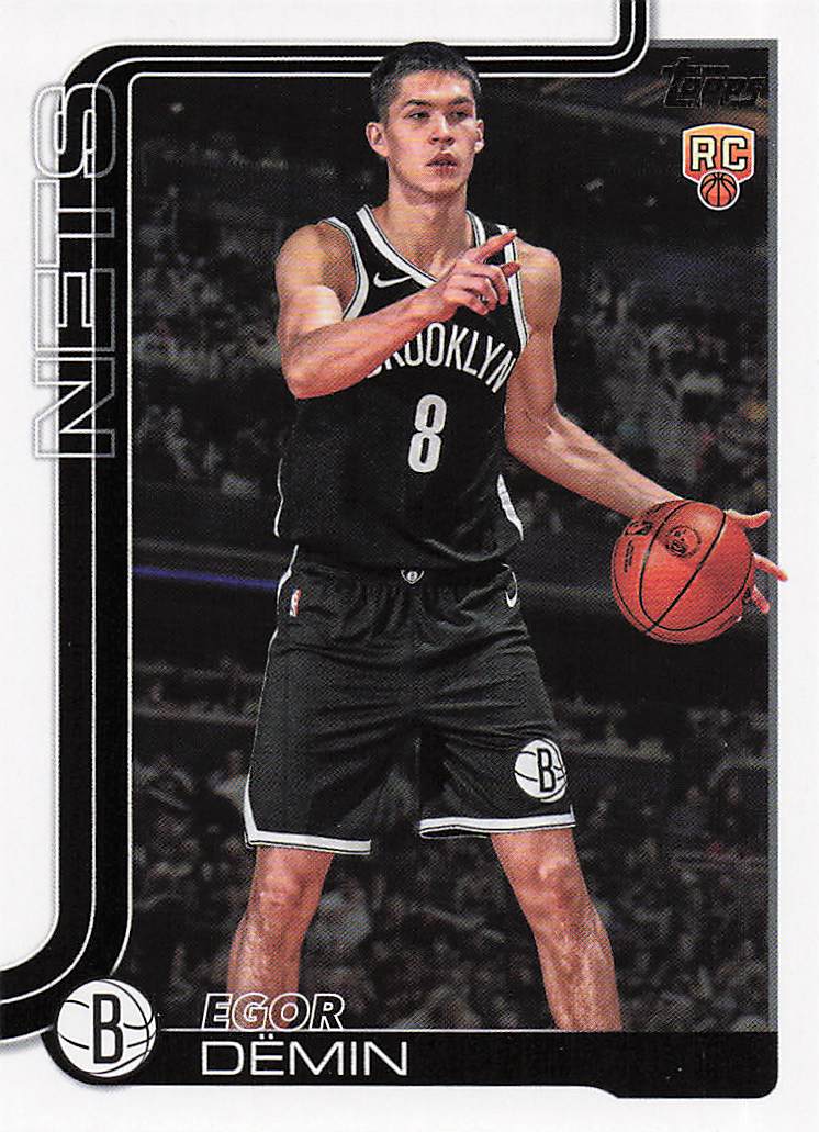 2025-26 Topps Basketball Egor Dëmin #208 RC