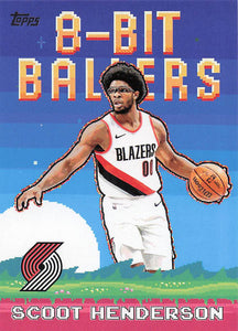 2025-26 Topps Basketball 8-Bit Ballers Scoot Henderson #8B-14