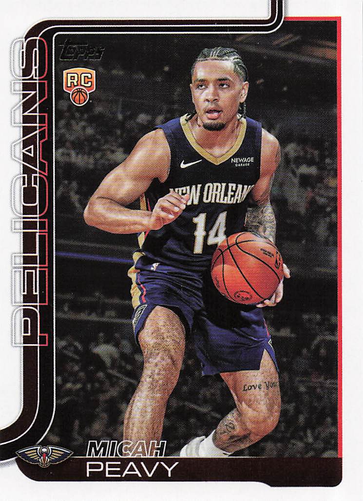 2025-26 Topps Basketball Micah Peavy #241 RC