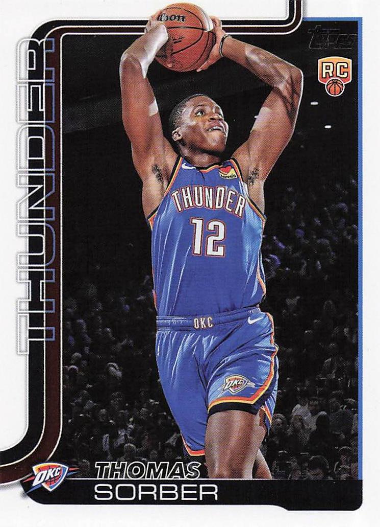 2025-26 Topps Basketball Thomas Sorber #215 RC