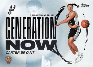 2025-26 Topps Basketball Generation Now Carter Bryant #GN-14