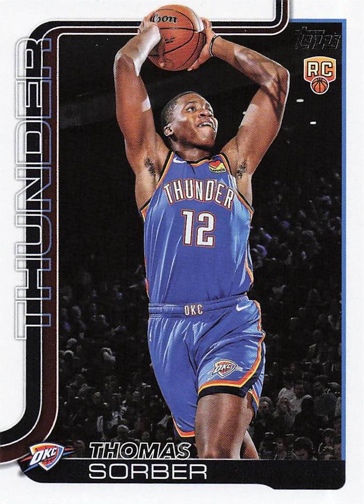 2025-26 Topps Basketball Thomas Sorber #215 RC