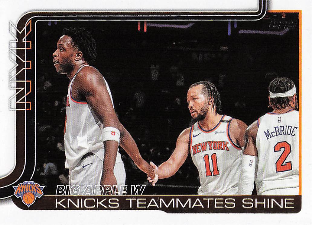 2025-26 Topps Basketball Big Apple W: Knicks Teammates Shine #274