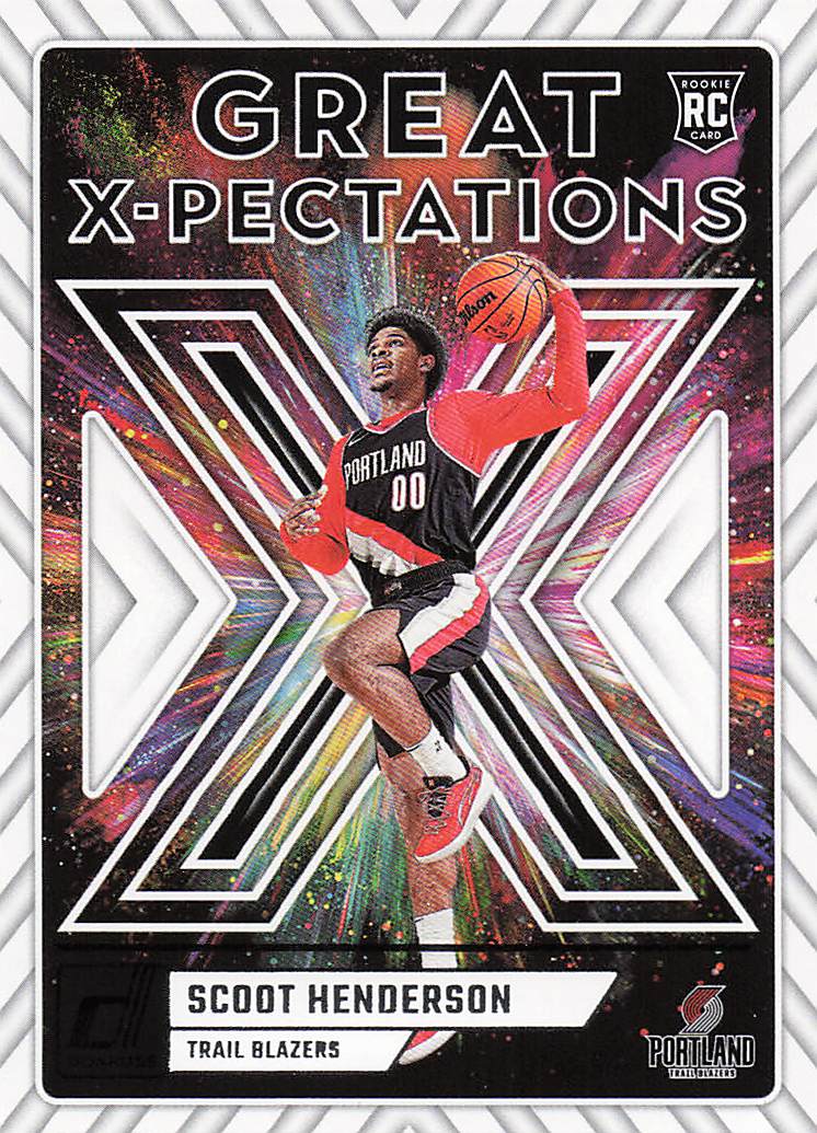 2023-24 Donruss Basketball Great X-Pectations Scoot Henderson #8