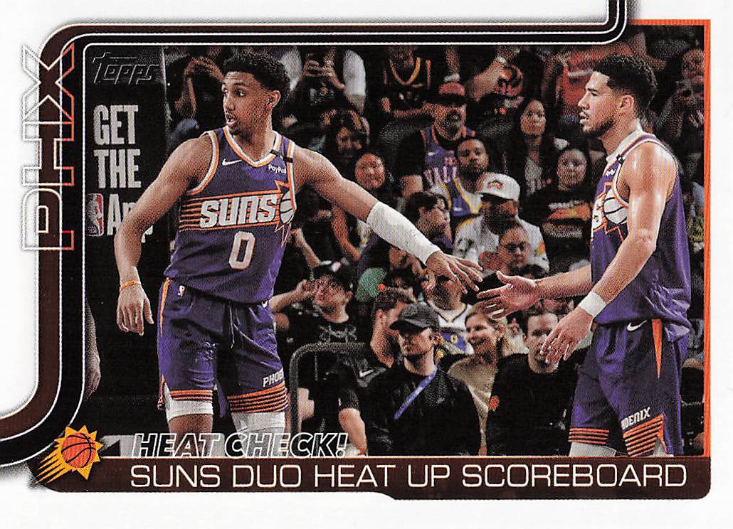 2025-26 Topps Basketball Heat Check!: Suns Duo Heat Up Scoreboard #294