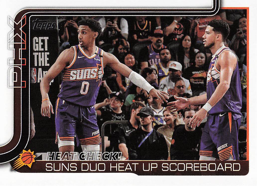 2025-26 Topps Basketball Heat Check!: Suns Duo Heat Up Scoreboard #294