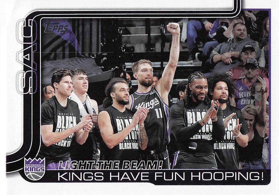 2025-26 Topps Basketball Light The Beam!: Kings Have Fun Hooping! #295