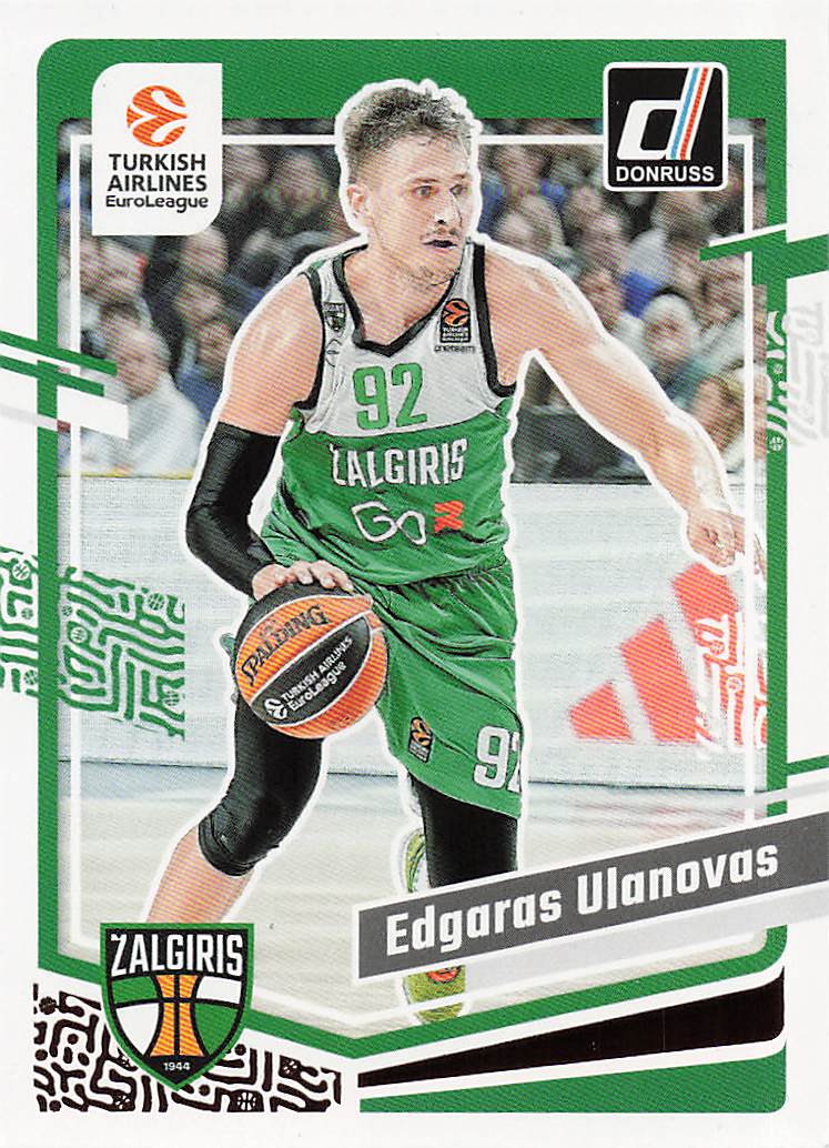 2023-24 Donruss EuroLeague Basketball Edgaras Ulanovas #52